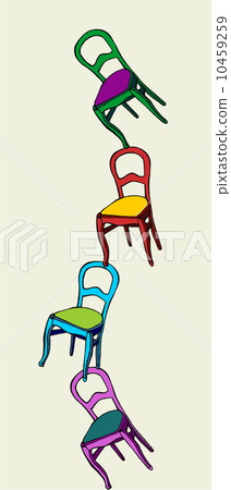Juggling chairs in balance 10459259