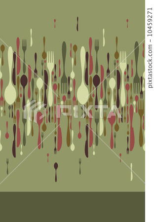 Restaurant menu cutlery pattern - Stock Illustration [10459271] - PIXTA