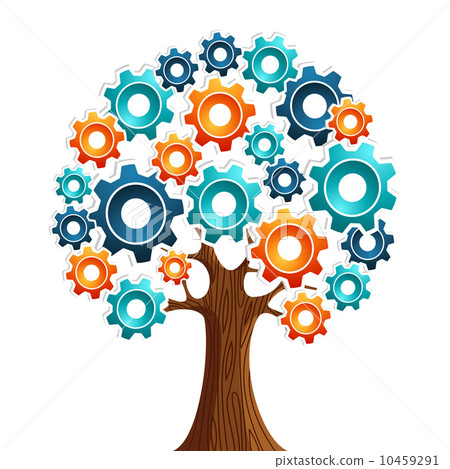 Tecnology engine tree - Stock Illustration [10459291] - PIXTA
