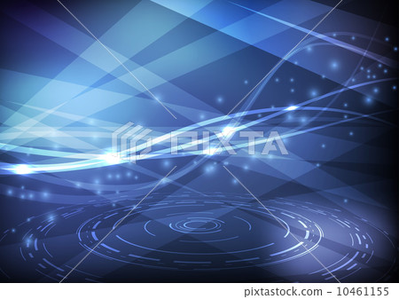 Bright swoosh on hi-tech background - Stock Illustration [10461155] - PIXTA