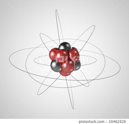 Atom. Elementary particle. 3D Background of nuclear physics Atom. Elementary particle. 3D Background of nuclear physics 10462826