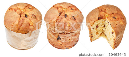 set of Easter cakes isolated on white set of Easter cakes isolated on white 10463643