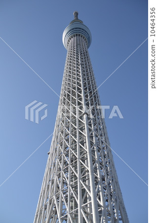 高聳的“天空樹”（東京都墨田區） 10464356