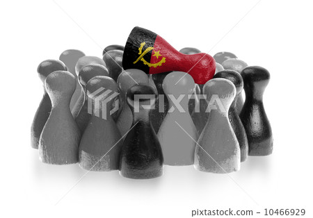 One unique pawn on top of common pawns 10466929