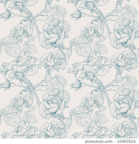 Seamless background with roses Seamless background with roses 10467628