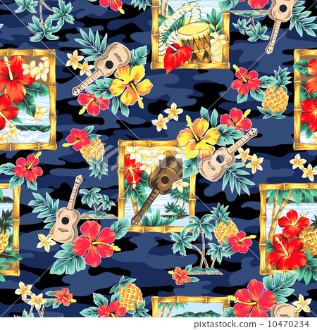 Hibiscus pattern Hibiscus pattern 10470234