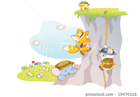 funny animals are rock climbing funny animals are rock climbing 10470328