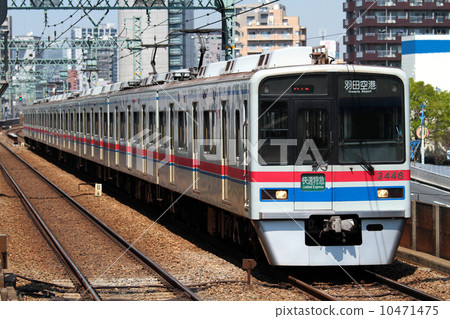 Keisei 3400 Shinkansen express express train bound for Haneda Airport Keisei 3400 Shinkansen express express train bound for Haneda Airport 10471475