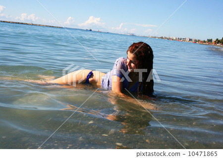 Woman in sea 10471865