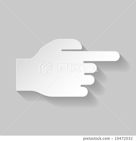 Hand pointing to the right Hand pointing to the right 10472032