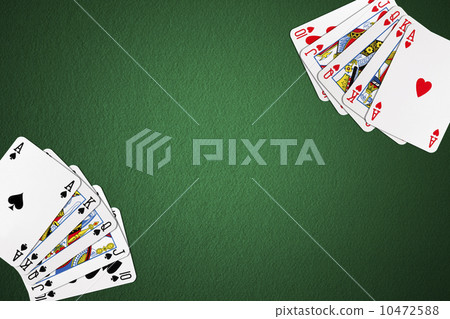 Playing cards on the poker table 10472588