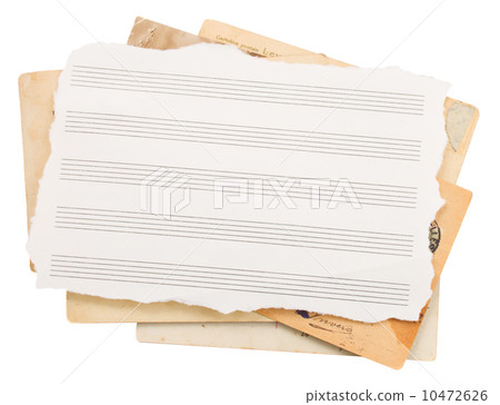 bunch of old note papers  10472626