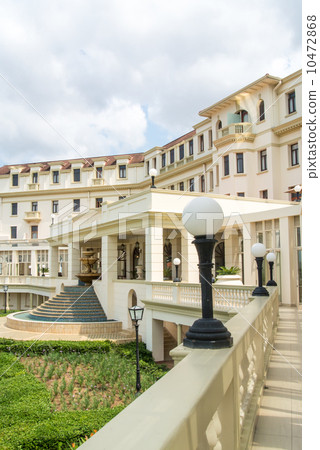 Stone white resort hotel at Maputo 10472868