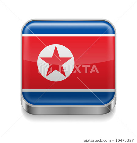 Metal icon of North Korea Metal icon of North Korea 10473387