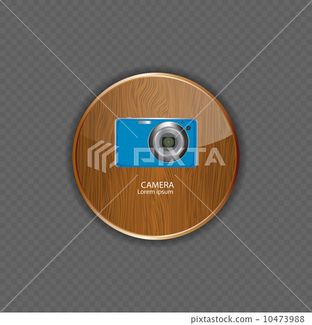 Camera wood application icons vector illustration Camera wood application icons vector illustration 10473988