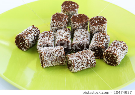 Coconut and chocolate candies Coconut and chocolate candies 10474957