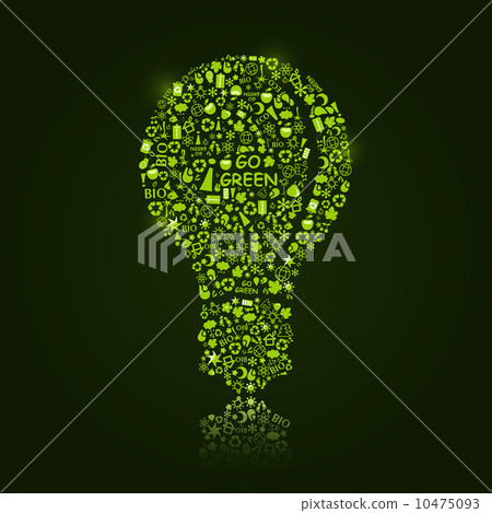 Green Bulb Silhouette 10475093