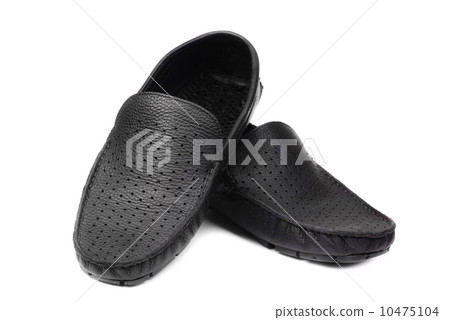 Men's black modern shoe isolated on a white background 10475104