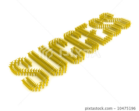 Group of people forming word success. Concept 3D illustration. Group of people forming word success. Concept 3D illustration. 10475196