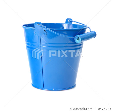 Beautiful Colorful Buckets Isolated on White Background 10475783
