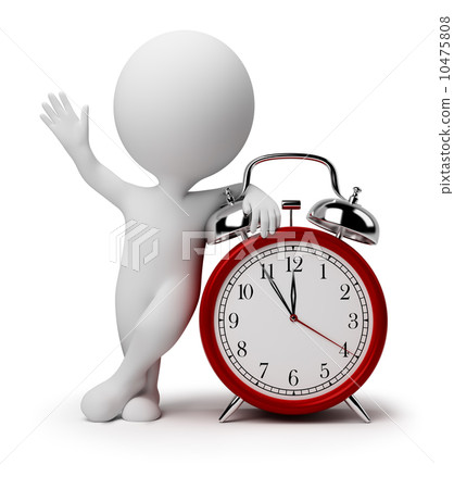 3d small people - alarm clock 3d small people - alarm clock 10475808