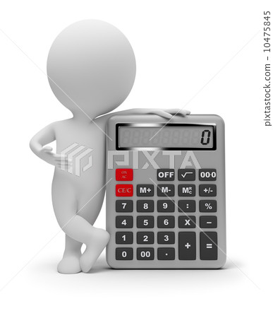 3d small people - calculator 3d small people - calculator 10475845