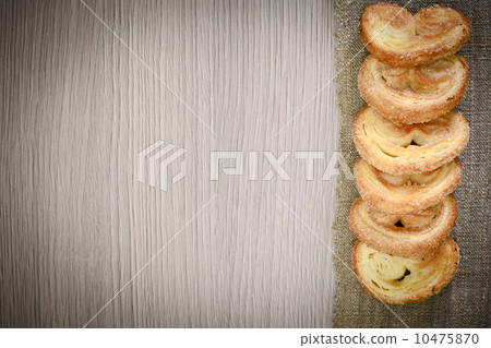 Fresh Tasty Pretzel on Woody Background Fresh Tasty Pretzel on Woody Background 10475870