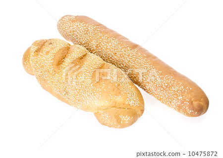 Fresh Tasty Bread on White Background Fresh Tasty Bread on White Background 10475872
