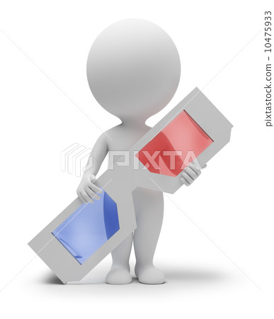 3d small people - stereoscopic glasses 10475933