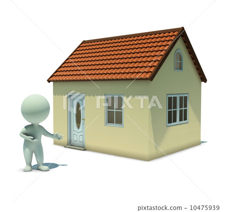 3d small people - show a home 10475939
