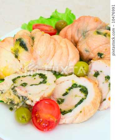 Tasty stuffed Chicken Salad . 10476991