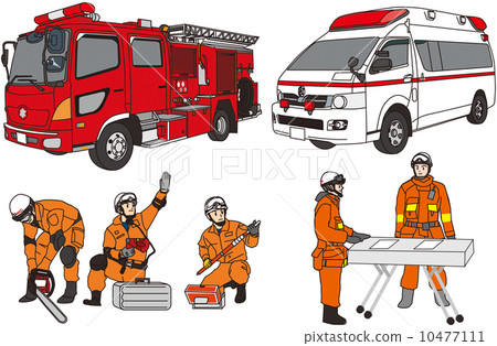 消防車救護車救援 消防車救護車救援 10477111