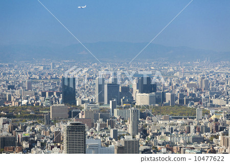 Osaka city area view (near Osaka business park) 10477622