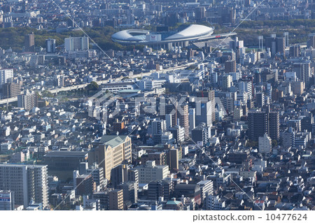 Osaka city area view (Showa-machi - Nagai) 10477624