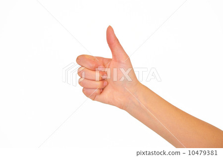 A woman and hand, a good sign. 10479381