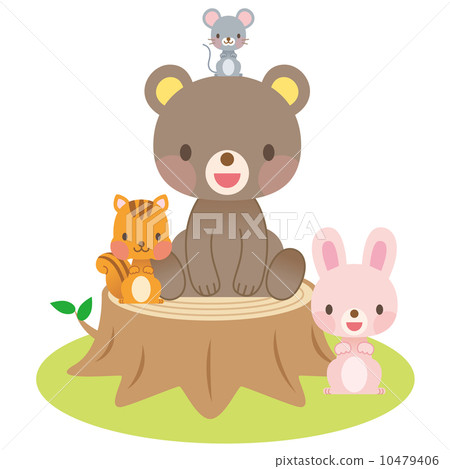 可愛的動物插圖 10479406