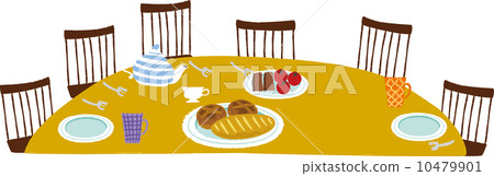 The view of dinner table 10479901