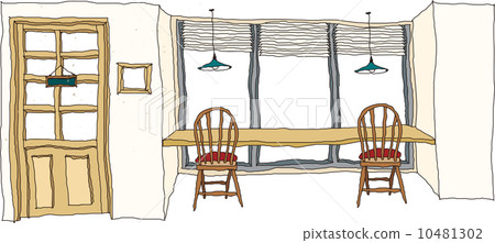 The view of indoor caf? 10481302