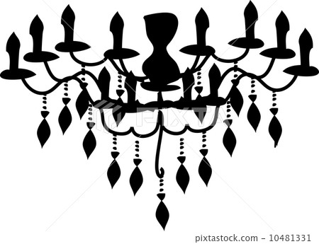 The view of chandelier 10481331