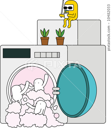 The view of washing machine 10482033