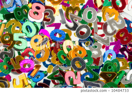 small color numbers confetti background small color numbers confetti background 10484733