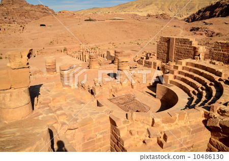 佩特拉廢墟偉大的寺廟 佩特拉廢墟偉大的寺廟 10486130