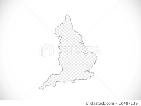 map of  England  Decorative idea design 10487139
