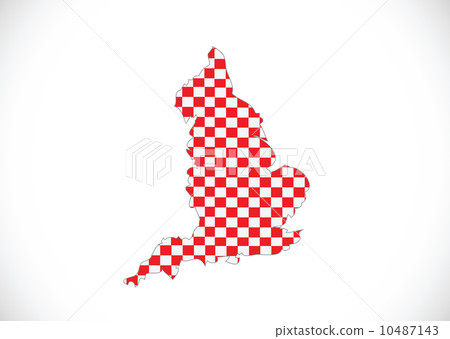 map of  England  Decorative idea design 10487143