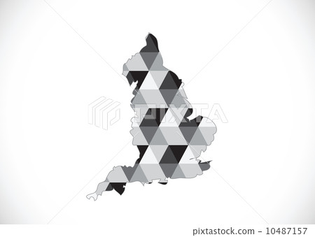 map of  England  Decorative idea design 10487157