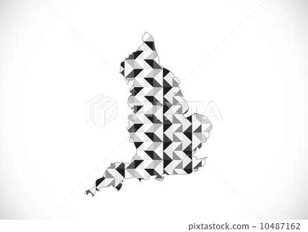 map of  England  Decorative idea design 10487162