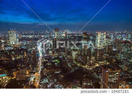 東京·暮光之城夜景 東京·暮光之城夜景 10487281