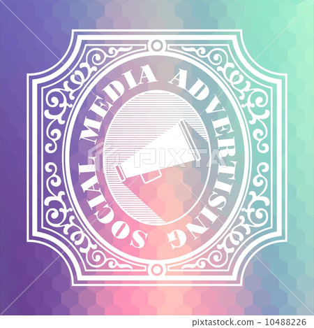 Social Media. Pastels Vintage Design Concept. 10488226