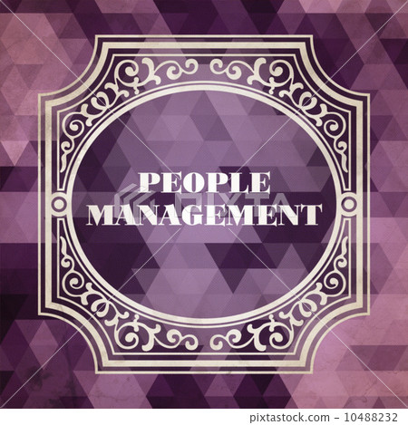 People Management Concept. Vintage design. 10488232