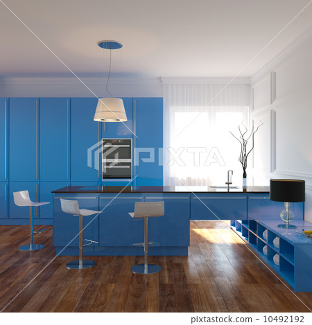 Luxurious Blue Kitchen Interior Design Luxurious Blue Kitchen Interior Design 10492192